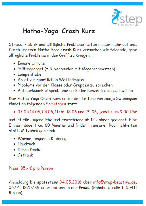 Hatha Yoga Crash Kurs